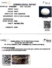 9.44/CT Natural Opal with Govt. Lab Certificate